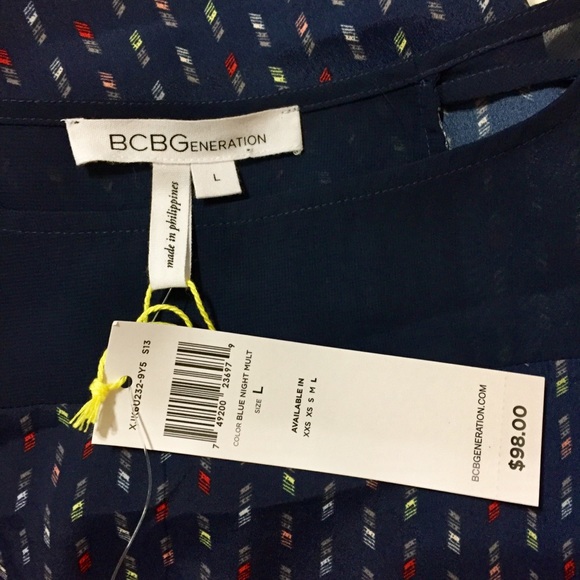 NWT BCBG Geometric Casual Dress w/Pockets! - Picture 4 of 4